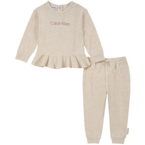 Baby Girls Peplum Top and Joggers, 2 Piece Set