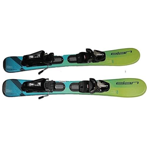 Elan Kids skis ELAN Pinball Team skis with EL4.5 GW System Size Adjustable bindings on Track on skis 2024