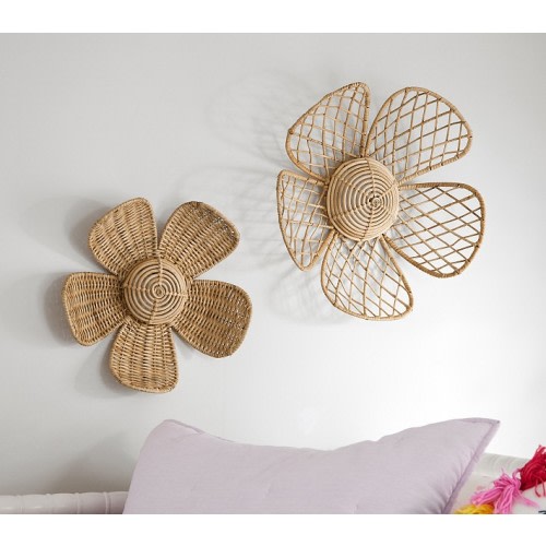 Rattan Flowers, Set of 2