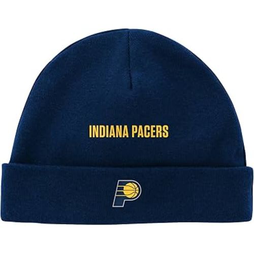 Outerstuff Indiana Pacers NBA Newborn (0-9M) Team Player 2-Pack Hat Set, Navy/White
