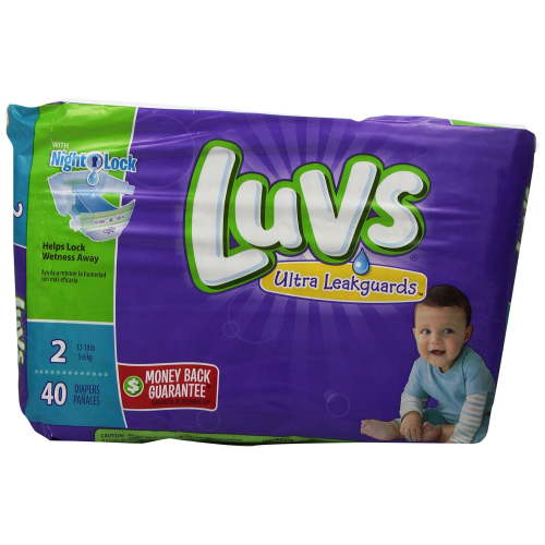 Luvs with Ultra Leak Guards Diapers, Size 2, 40 Count RDD17