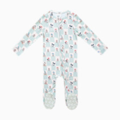 Copper Pearl Zip-up Footie - Mickey Mouse & Friends, 3-6 M