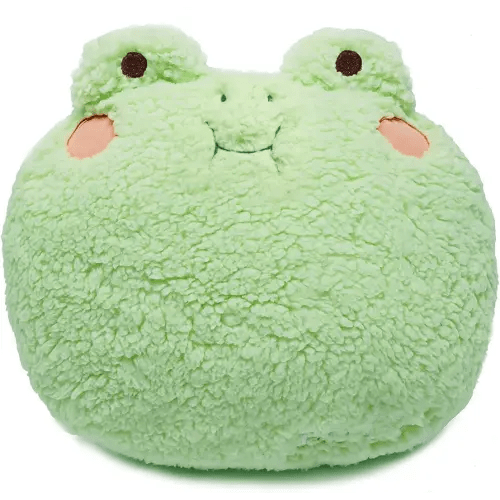 Onsoyours Frog Plush Pillow, Super Soft Frog Stuffed Animal, Adorable Plush Frog Cuddle Cushion Pillow for Kids