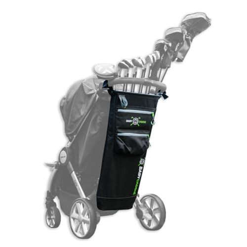 Golf Bag for Baby Stroller, Fits a Full Set of Clubs, Attaches to Most Strollers, Accessory Pockets for Balls, Tee's, Gloves and More.