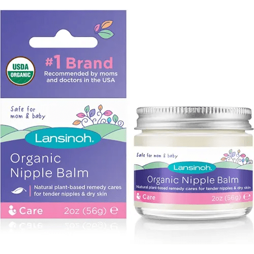 Lansinoh Organic Nipple Balm, Breastfeeding Essentials, 2 Ounces
