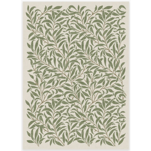 Morris & Co. Pure Willow Boughs Green Rug | Ruggable
