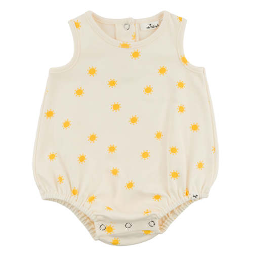 oh baby! Bubble Onesie - Mini Suns - Milk