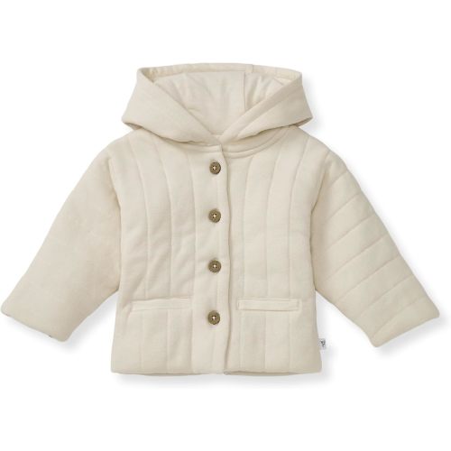 Burt's Bees Baby Unisex Baby Organic Cotton Hooded Quilted Jacket