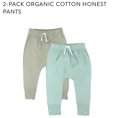 2-Pack Organic Cotton Honest Pants | Honest Baby Clothing