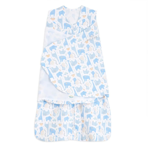Halo Swaddle, Blue Safari Animals, Newborn