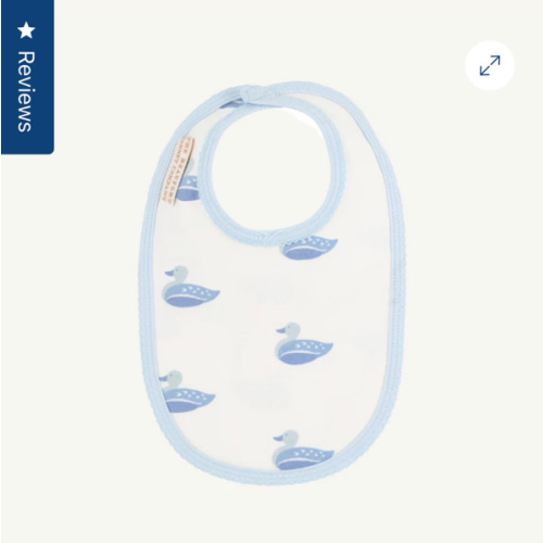 Burp Me Bib - Merrimack Quack Quacks with Buckhead Blue