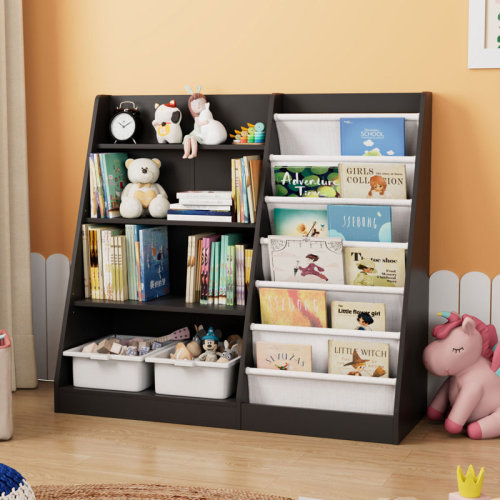 Latitude Run® Maggiorina Kids Standard Bookcase, Storage Book Rack, Organizer Cabinet, Book Display & Reviews | Wayfair