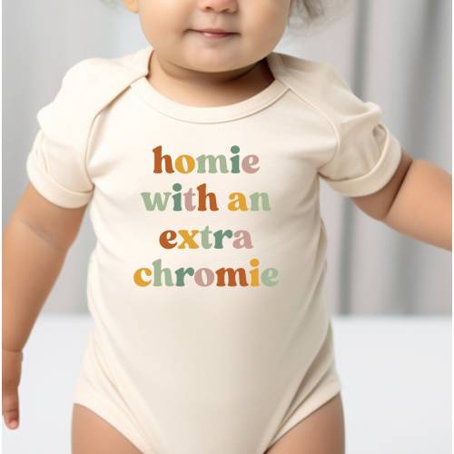 Homie With An Extra Chromie Shirt and Onesie®, Down Syndrome Awareness Toddler & Youth Shirt, Trisomy 21 Awareness Kids Shirt