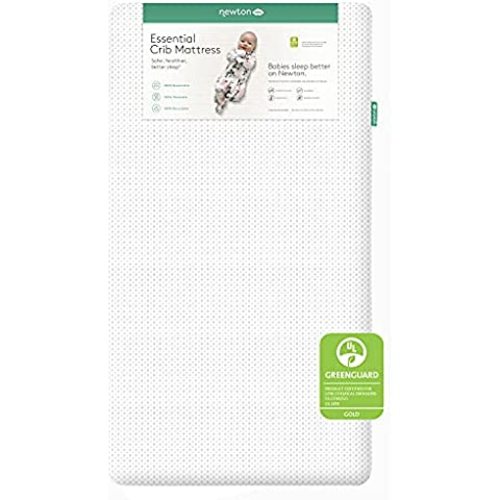 Classic 2-Stage Crib & Toddler Bed Mattress, 100% Breathable, Organic Cotton Cover, Edge Support, Hypoallergenic, Eco-Friendly