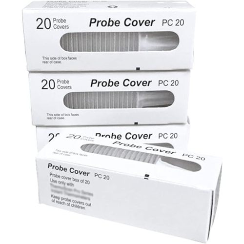 500 Counts Ear Thermometer Probe Covers Refill Caps Lens Filters for All Braun Thermometer Models Thermometers, Disposable Covers for Digital Ear Thermometers (500)