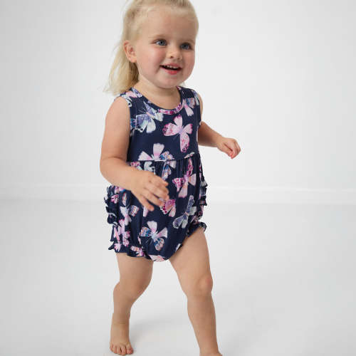Royal Butterflies Bubble Romper | Little Sleepies