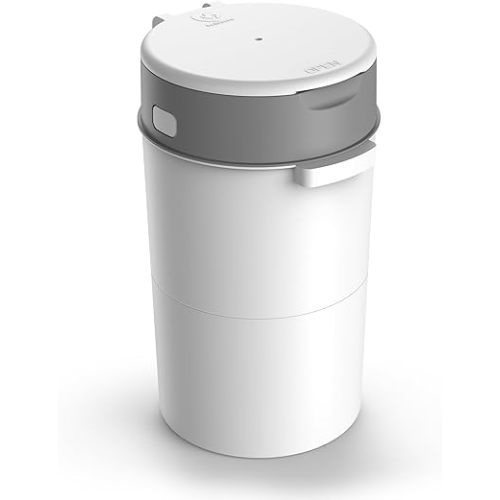 Bellababy Diaper Pail, Upgrade Baby Diaper Bin with Double Odor Locking, Includes 1 Refill (6.8m), Compact Design for Nursery