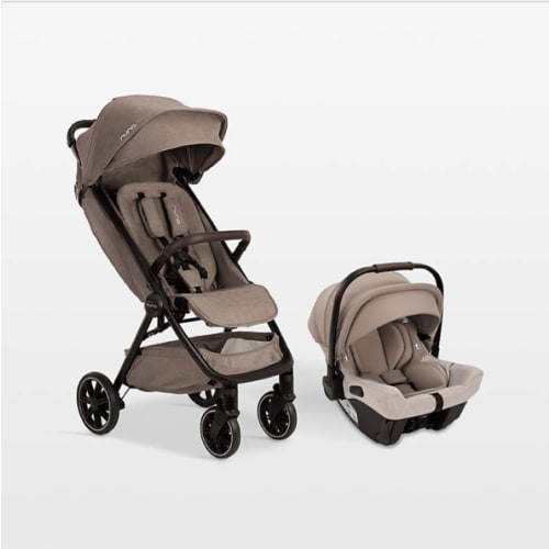 Nuna ® PIPA ™ Urbn Cedar Brown Baseless Baby Car Seat + TRVL LX ™ Stroller Next Travel System