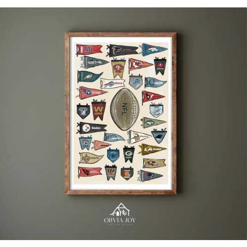 NFL Football Poster Print