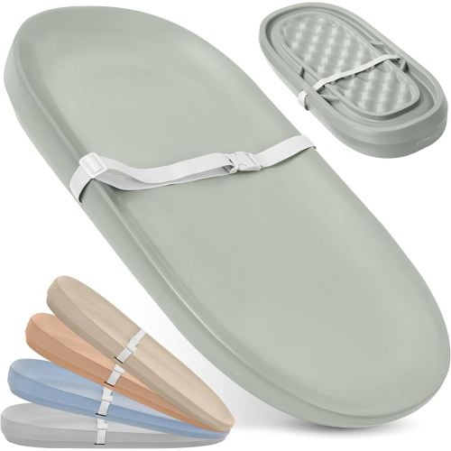 Waterproof Baby Changing Pad - Easy to Clean, Lightweight & Portable - Large Foam Cushion for Comfort - Jool Baby (Sage)
