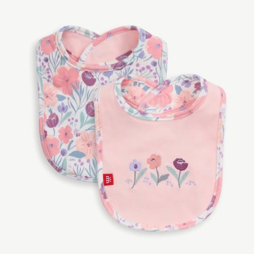 whistledon organic cotton magnetic stay dry infant reversible bib – Magnetic Me