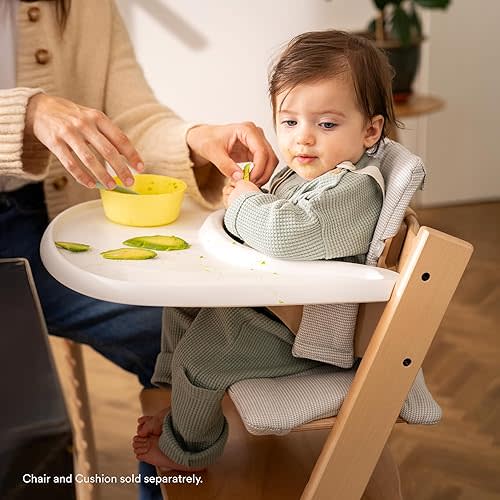 Stokke Tray, White - Designed Exclusively for Tripp Trapp Chair + Tripp Trapp Baby Set - Convenient to Use and Clean - Made with BPA-Free Plastic - Suitable for Toddlers 6-36 Months