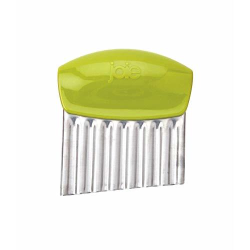 Joie Crinkle Cutter Knife, Wavy Slicer for Potatoes, Vegetables and Fruits, Great for Kids First Cutting Tool, Fun Kitchen Gadget, Stainless Steel, BPA-Free, Colors May Vary