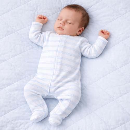 Baby of Mine Footie - Light Blue 3M
