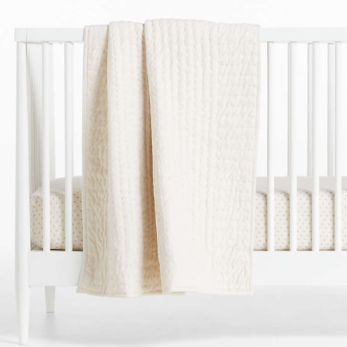 Baby's First Natural Organic Cotton Jersey Baby Crib Quilt