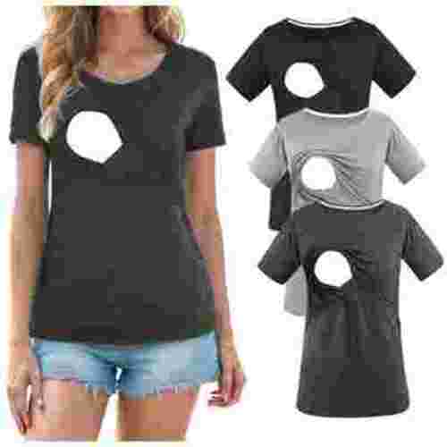 Smallshow Women's Maternity Nursing Tops Clothes Breastfeeding T-Shirts 3-Pack