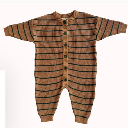 Cameron Jumpsuit in Brown Sugar Stripe – Winnie + Crew