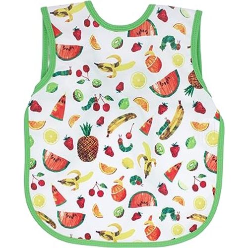BapronBaby Eric Carle Bapron - No Neck Tie Safer Bib - Baby & Toddler - Soft Waterproof - PVC, BPA & Phthalate Free - 6m+
