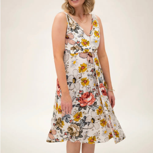 Juliet Labor & Postpartum Gown in Vintage Floral-Limited Time – full figure
