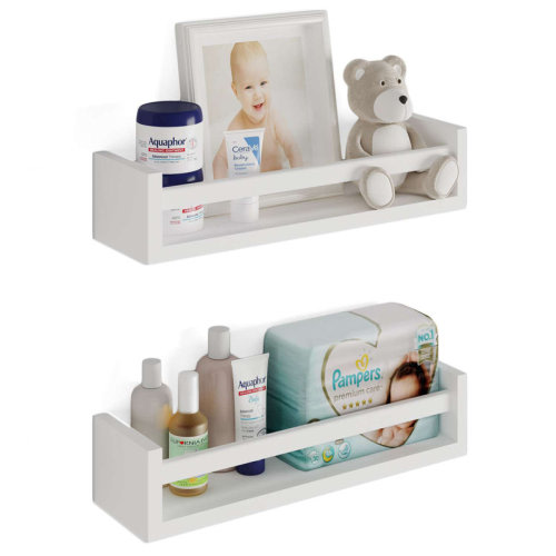 Isabelle & Max™ Muhlfeld Isabelle & Max 24.02" H x 15.8" W Solid Wood Pine Kids Floating Shelf & Reviews | Wayfair