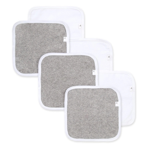 Multi Solid Organic Cotton Washcloths 6 Pack