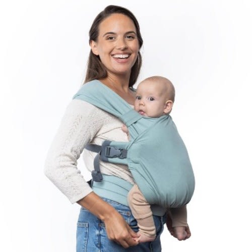Boba Bliss 2-in-1 Hybrid Baby Carrier & Wrap, Color: Sea Mist