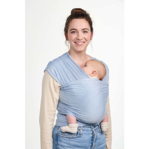 Baby Blue Stretchy Baby Wrap – Baby Tula US
