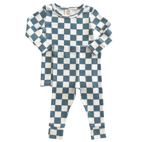 Blueberry Muffin Checkerboard / Organic 2-Piece Set