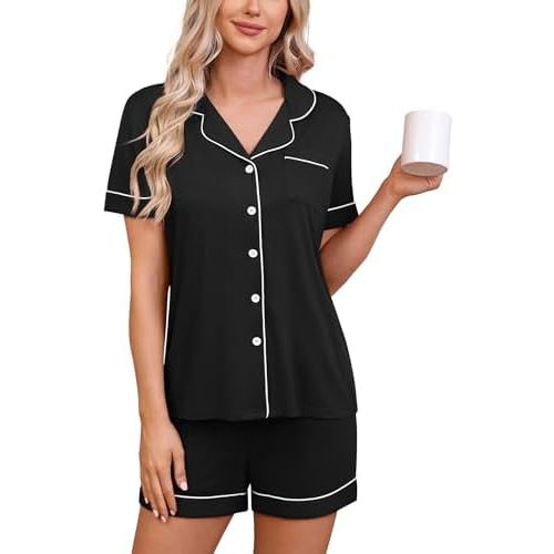 Pajama Sets For Women 2 Piece PJ Sets Short Sleeve Lounge Set Fashion Sleepwear XS-3XL