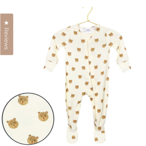 Teddy Zipper Footies