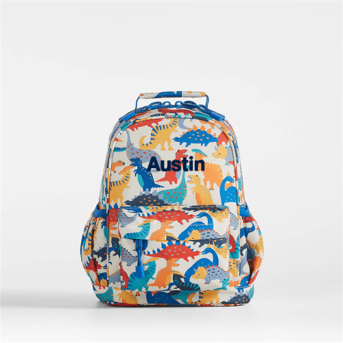 Personalized Dreamer Dino Party Small Kids Backpack with Side Pockets