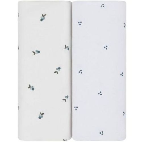 Ely's & Co. Waterproof Changing Pad Cover -Berry and Cluster Dot Blue 2 Pack