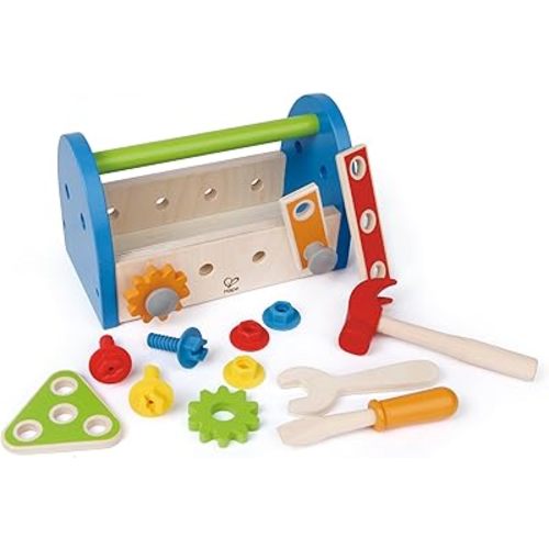 Hape Wooden Tea Set for Two| Pretend Tea Party Time Kitchen Accessory Kit