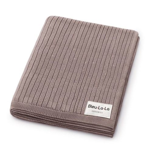 Bleu La La , 100% Luxury Organic Cotton Ribbed Baby Swaddle Blanket for Newborn and Infant Boys and Girls