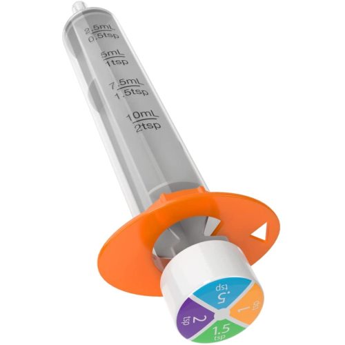 Ezy Dose Kids Baby Oral Syringe & Dispenser, True Easy Design for Liquid Medicine, 10 mL/2 TSP, Color Coded