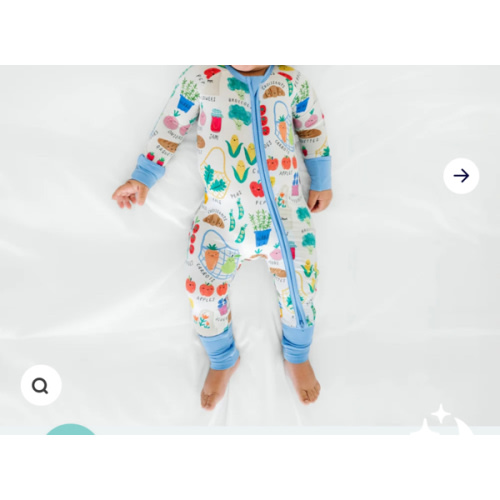 Farmers Market Zippy – Little Sleepies - size 3-6 months