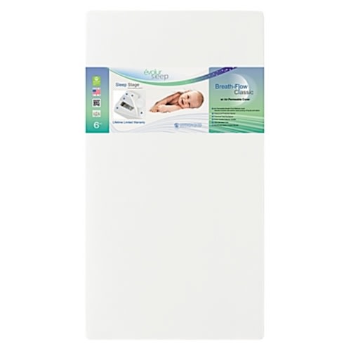 evolur Sleep Classic Inner Spring Crib and Toddler Mattress
