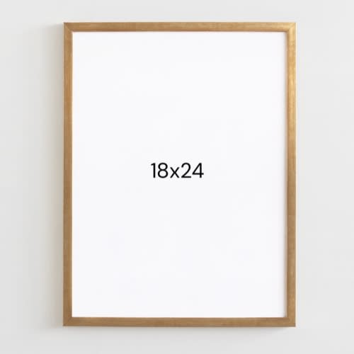 18" X 24" Thin Poster Frame Brass - Room Essentials™: Modern Wall Decor, Polystyrene Material, Dry Dust Cleaning