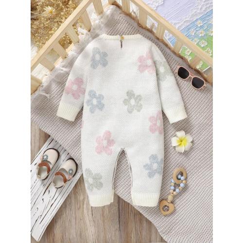 Floral Knitted Jumpsuit