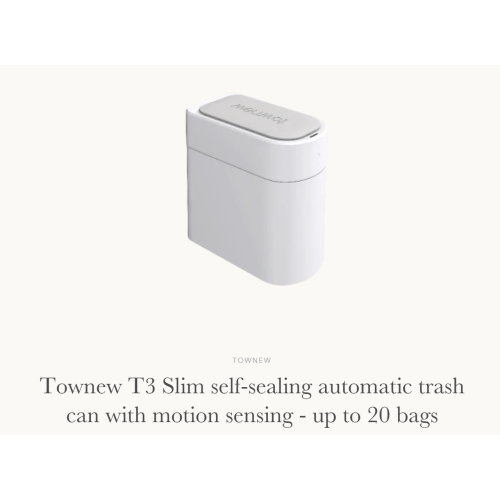Townew T3 Slim self-sealing automatic trash can with motion sensing - – TOWNEW ONLINE